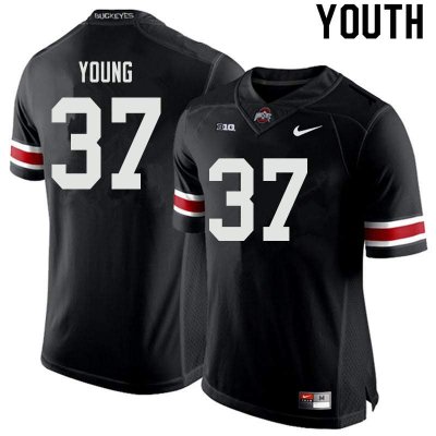 NCAA Ohio State Buckeyes Youth #37 Craig Young Black Nike Football College Jersey LCD2645HM